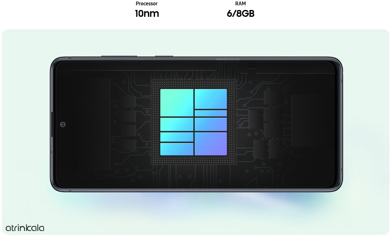 قدرت پردازش زیاد با پردازنده 8 هسته ای گوشی سامسونگ Galaxy Note10 Lite